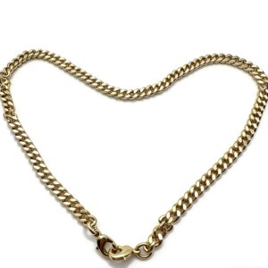 High-end mirror-polished light gold chunky Cuban link chain with lobster clasps for luxury bag handles and statement jewelry, custom OEM manufactured by Wahkoi Metal.
