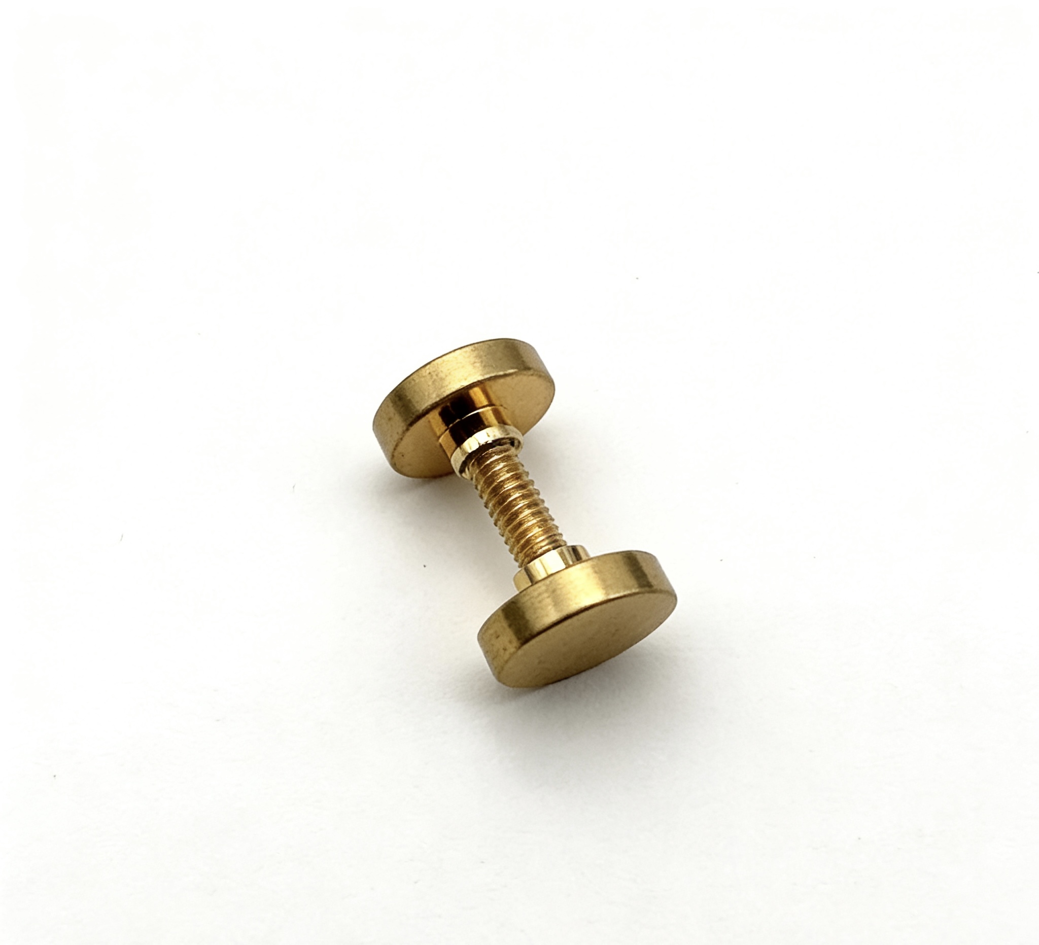 High-end light gold solid Chicago screw rivet and leathercraft stud for luxury bags and heavy belts, custom OEM manufactured by Wahkoi Metal.