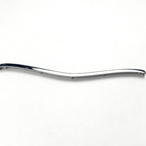 High-end mirror-polished silver wavy metal trim and curvilinear decorative edge bar for luxury asymmetrical flap bags, custom OEM manufactured by Wahkoi Metal.